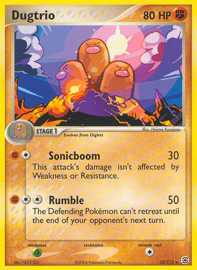 Dugtrio (22/112) [EX: FireRed & LeafGreen] | Mega City Incorporated