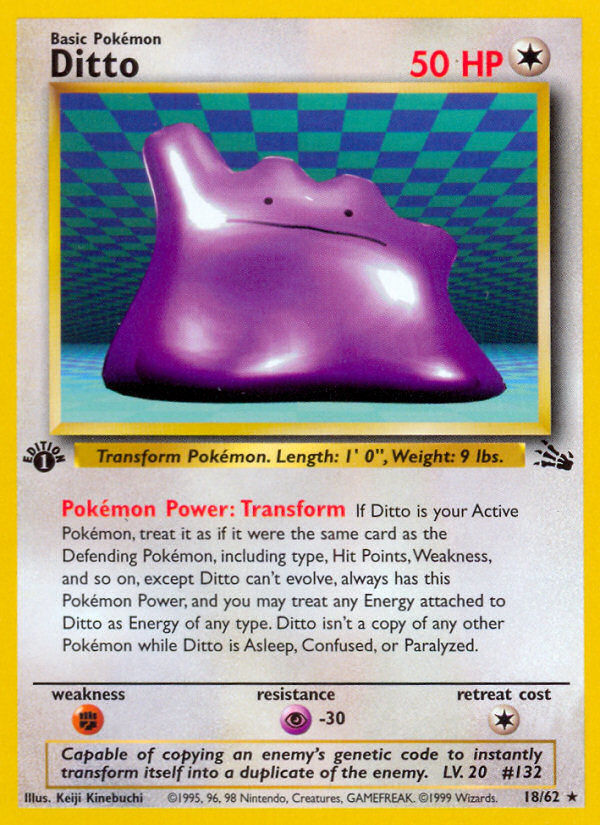 Ditto (18/62) [Fossil 1st Edition] | Mega City Incorporated