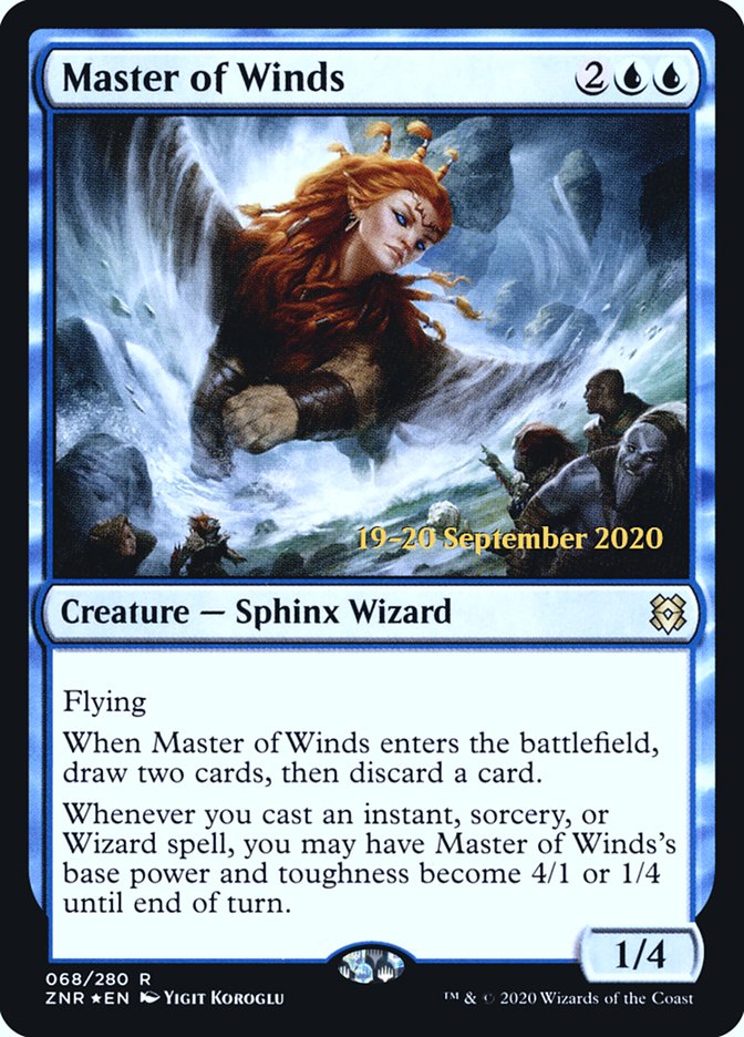 Master of Winds  [Zendikar Rising Prerelease Promos] | Mega City Incorporated