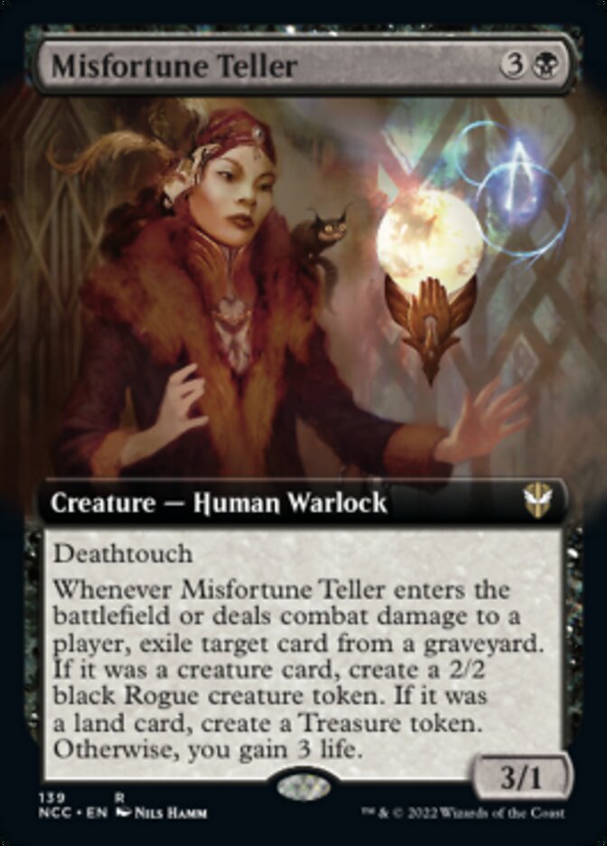 Misfortune Teller (Extended Art) [Streets of New Capenna Commander] | Mega City Incorporated