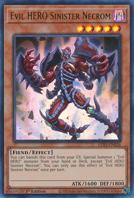 Evil HERO Sinister Necrom [LDS3-EN026] Ultra Rare | Mega City Incorporated