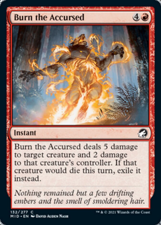 Burn the Accursed [Innistrad: Midnight Hunt] | Mega City Incorporated