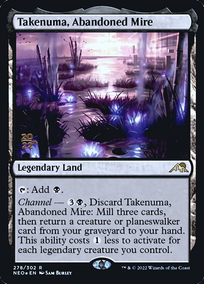 Takenuma, Abandoned Mire [Kamigawa: Neon Dynasty Prerelease Promos] | Mega City Incorporated