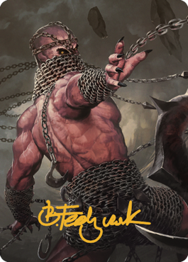 Chain Devil Art Card (Gold-Stamped Signature) [Commander Legends: Battle for Baldur's Gate Art Series] | Mega City Incorporated