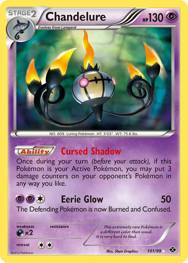 Chandelure (101/99) [Black & White: Next Destinies] | Mega City Incorporated