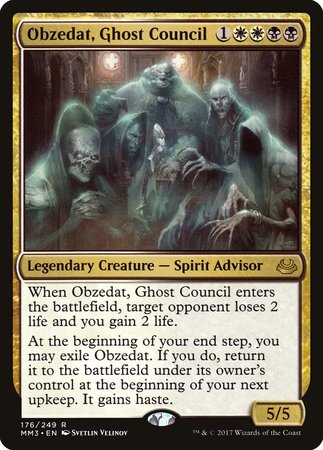 Obzedat, Ghost Council [Modern Masters 2017] | Mega City Incorporated