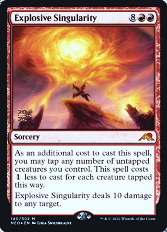 Explosive Singularity [Kamigawa: Neon Dynasty Prerelease Promos] | Mega City Incorporated