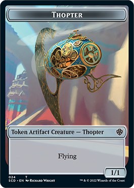 Cat Bird // Thopter Double-Sided Token [Starter Commander Decks] | Mega City Incorporated