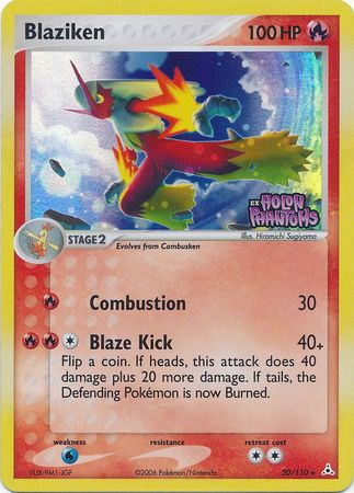 Blaziken (20/110) (Stamped) [EX: Holon Phantoms] | Mega City Incorporated