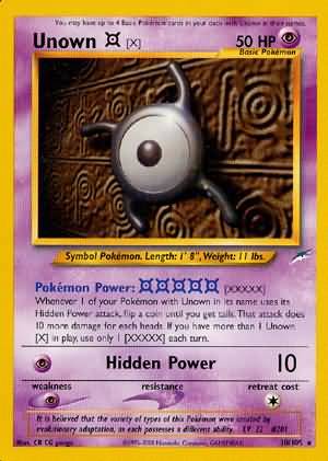 Unown [X] (30/105) [Neo Destiny Unlimited] | Mega City Incorporated