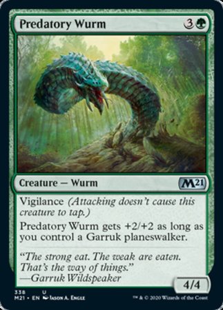 Predatory Wurm [Core Set 2021] | Mega City Incorporated