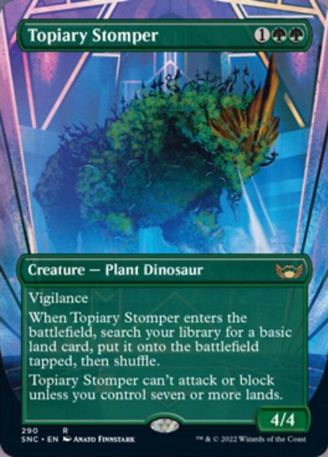 Topiary Stomper (Borderless Alternate Art) [Streets of New Capenna] | Mega City Incorporated