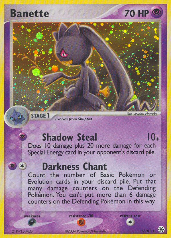 Banette (1/101) [EX: Hidden Legends] | Mega City Incorporated