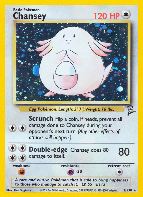 Chansey (3/130) [Base Set 2] | Mega City Incorporated