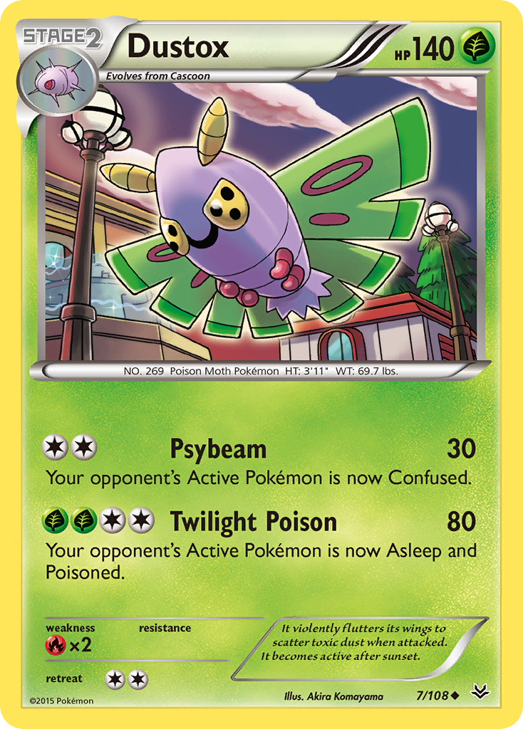 Dustox (7/108) [XY: Roaring Skies] | Mega City Incorporated