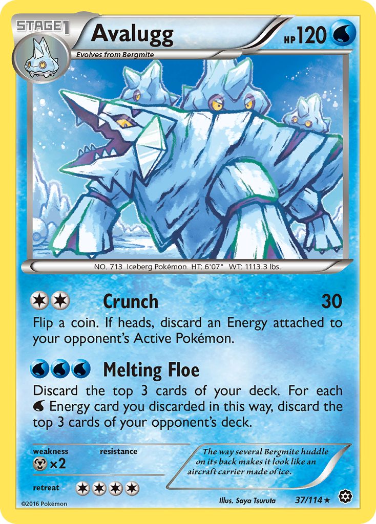 Avalugg (37/114) [XY: Steam Siege] | Mega City Incorporated