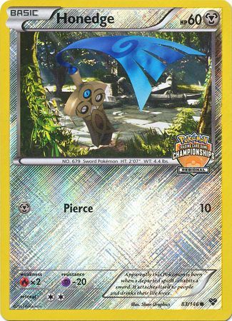 Honedge (83/146) (Regional Championship Promo) [XY: Base Set] | Mega City Incorporated