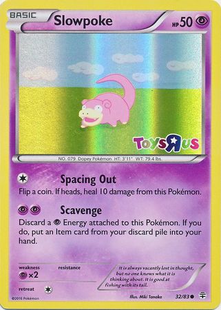 Slowpoke (32/83) (Toys R Us Promo) [XY: Generations] | Mega City Incorporated