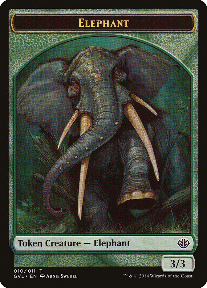 Elephant Token (Garruk vs. Liliana) [Duel Decks Anthology Tokens] | Mega City Incorporated