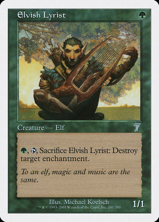 Elvish Lyrist [Seventh Edition] | Mega City Incorporated