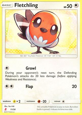 Fletchling (11/30) [Sun & Moon: Trainer Kit - Lycanroc] | Mega City Incorporated