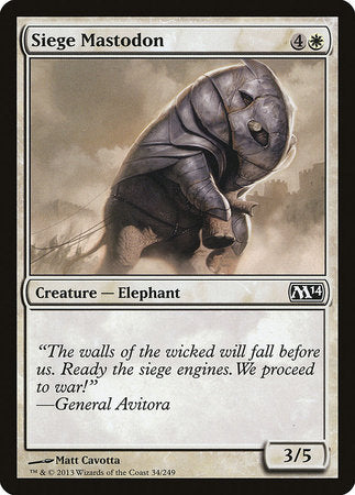 Siege Mastodon [Magic 2014] | Mega City Incorporated