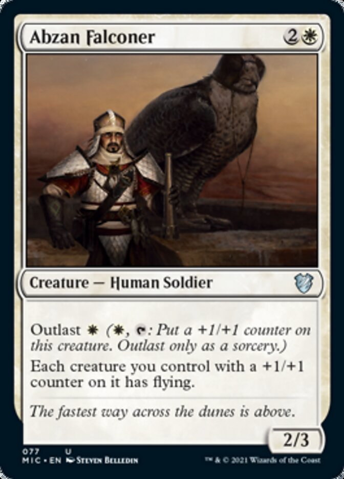 Abzan Falconer [Innistrad: Midnight Hunt Commander] | Mega City Incorporated