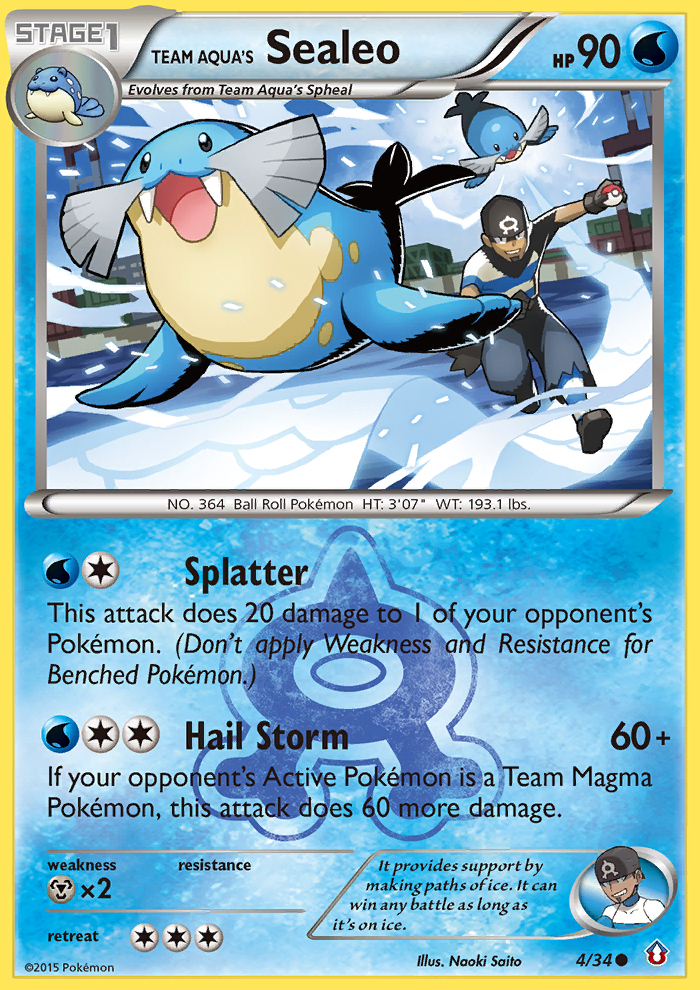 Team Aqua's Sealeo (4/34) [XY: Double Crisis] | Mega City Incorporated