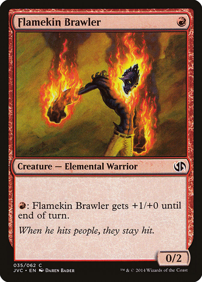 Flamekin Brawler [Duel Decks Anthology] | Mega City Incorporated