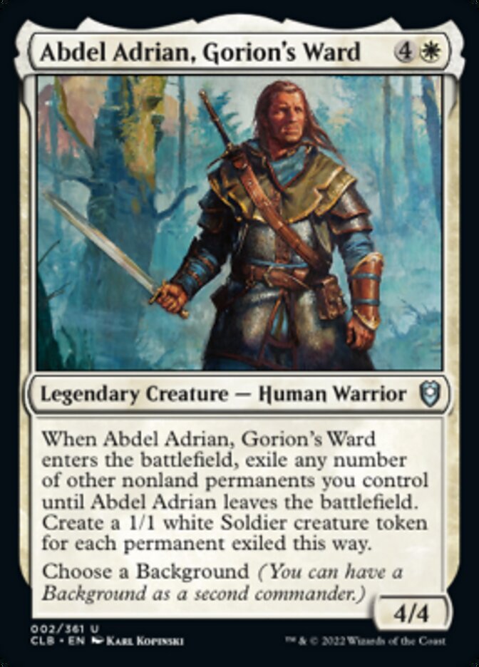 Abdel Adrian, Gorion's Ward [Commander Legends: Battle for Baldur's Gate] | Mega City Incorporated