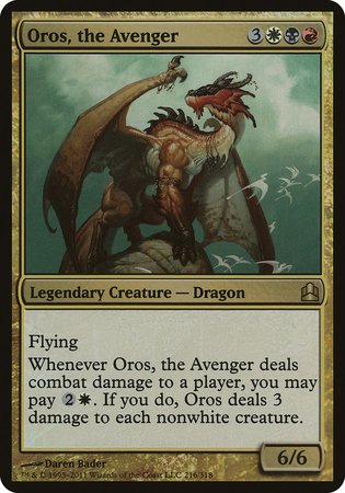 Oros, the Avenger (Oversized) [Commander 2011 Oversized] | Mega City Incorporated