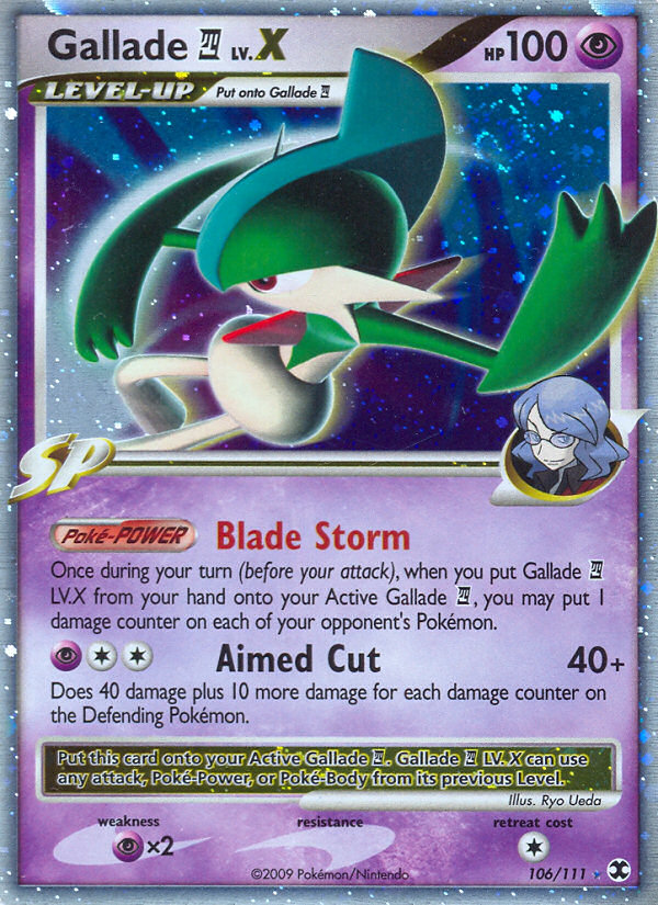 Gallade LV.X (106/111) [Platinum: Rising Rivals] | Mega City Incorporated