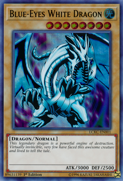 Blue-Eyes White Dragon (Version 1) [LCKC-EN001] Ultra Rare | Mega City Incorporated