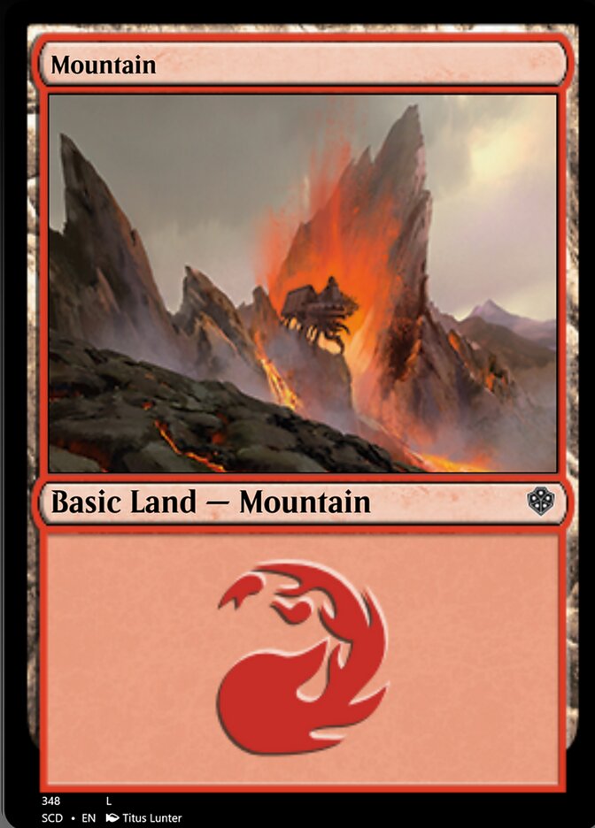 Mountain (348) [Starter Commander Decks] | Mega City Incorporated