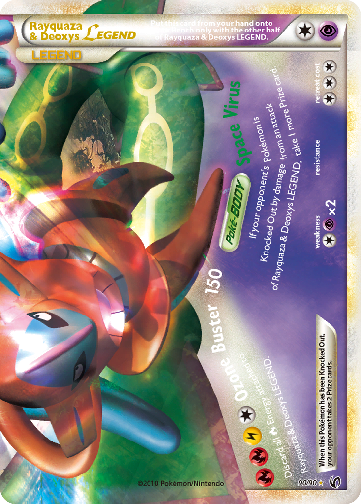 Rayquaza & Deoxys LEGEND (90/90) [HeartGold & SoulSilver: Undaunted] | Mega City Incorporated