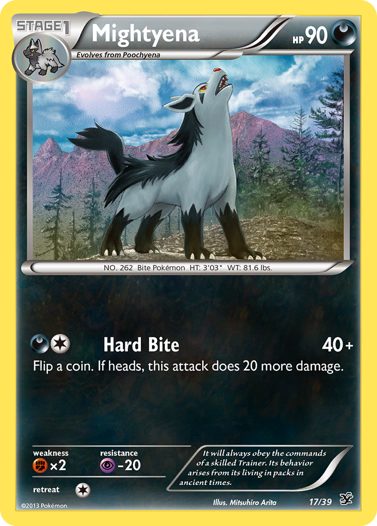 Mightyena (17/39) [XY: Kalos Starter Set] | Mega City Incorporated