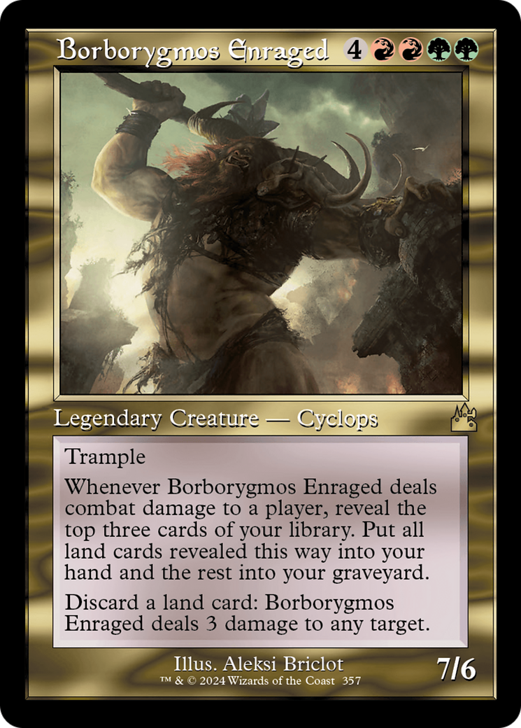 Borborygmos Enraged (Retro Frame) [Ravnica Remastered] | Mega City Incorporated