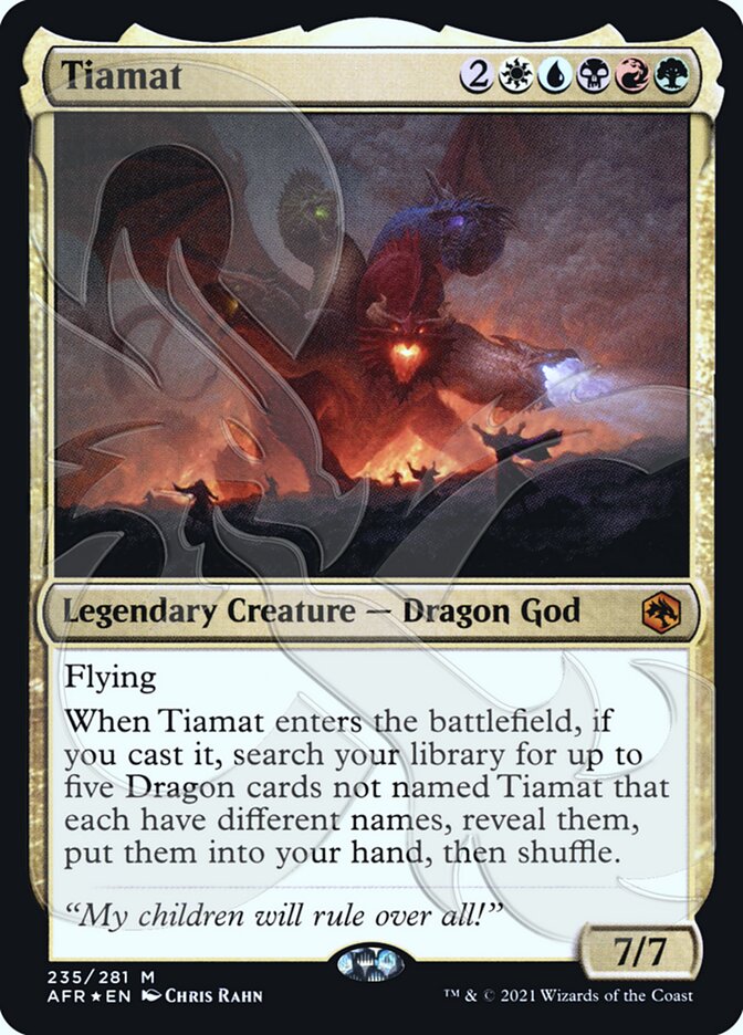 Tiamat (Ampersand Promo) [Dungeons & Dragons: Adventures in the Forgotten Realms Promos] | Mega City Incorporated