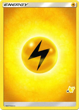 Lightning Energy (Pikachu Stamp #35) [Battle Academy 2020] | Mega City Incorporated