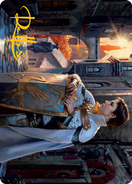 Dennick, Pious Apprentice Art Card (Gold-Stamped Signature) [Innistrad: Midnight Hunt Art Series] | Mega City Incorporated