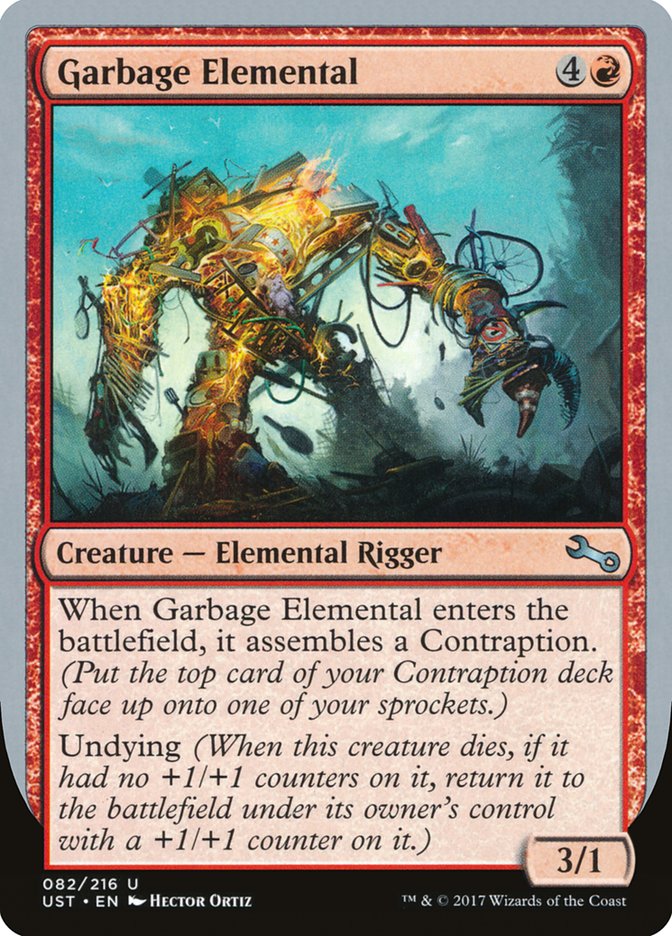 Garbage Elemental (3/1 Creature) [Unstable] | Mega City Incorporated