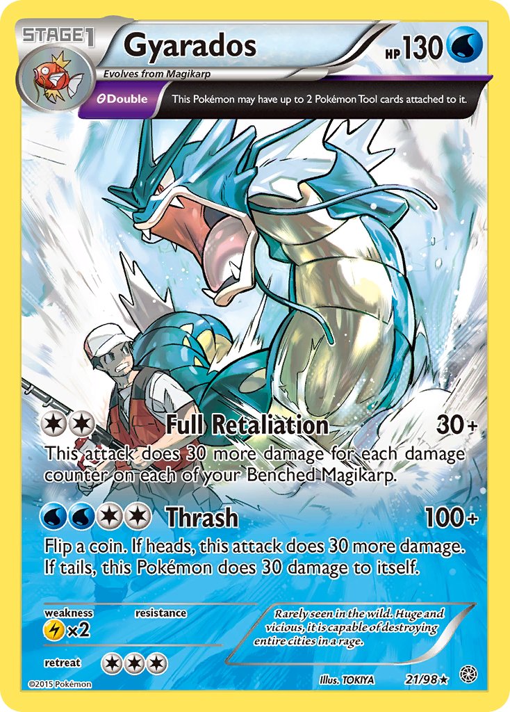 Gyarados (21/98) (Cosmos Holo) (Theme Deck Exclusive) [XY: Ancient Origins] | Mega City Incorporated