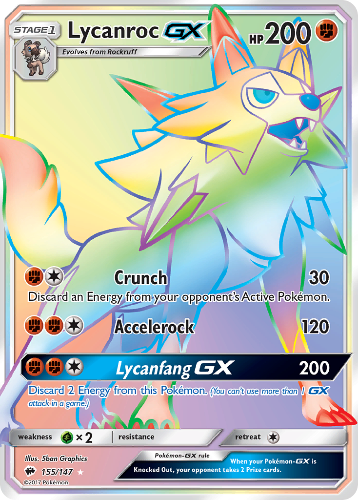 Lycanroc GX (155/147) [Sun & Moon: Burning Shadows] | Mega City Incorporated