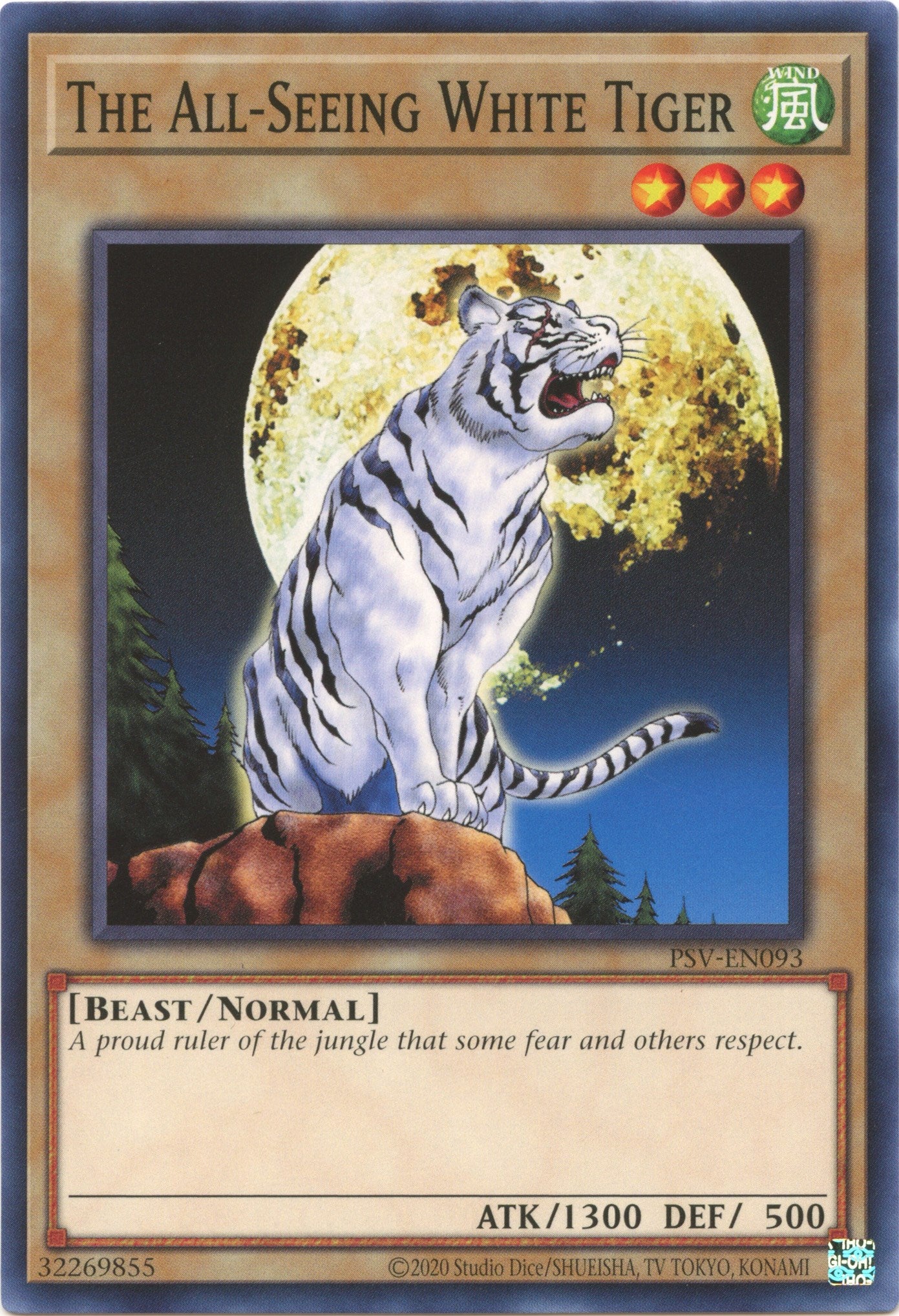 The All-Seeing White Tiger (25th Anniversary) [PSV-EN093] Common | Mega City Incorporated