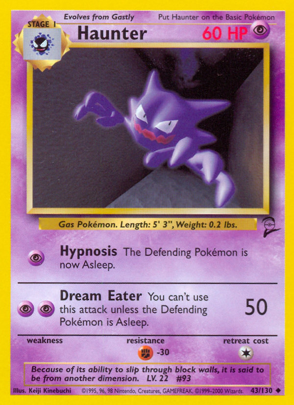 Haunter (43/130) [Base Set 2] | Mega City Incorporated