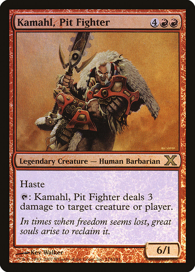 Kamahl, Pit Fighter (Premium Foil) [Tenth Edition] | Mega City Incorporated