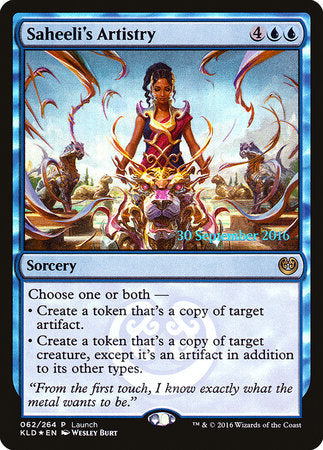 Saheeli's Artistry [Kaladesh Promos] | Mega City Incorporated