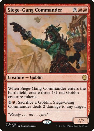 Siege-Gang Commander [Dominaria Promos] | Mega City Incorporated
