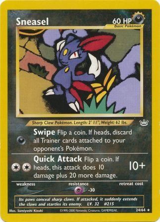 Sneasel (24/64) [Neo Revelation Unlimited] | Mega City Incorporated