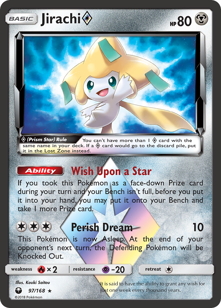 Jirachi (97/168) (Prism Star) [Sun & Moon: Celestial Storm] | Mega City Incorporated